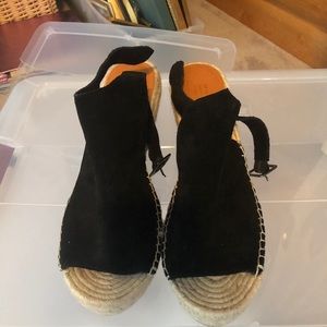 Gap black suede espadrilles